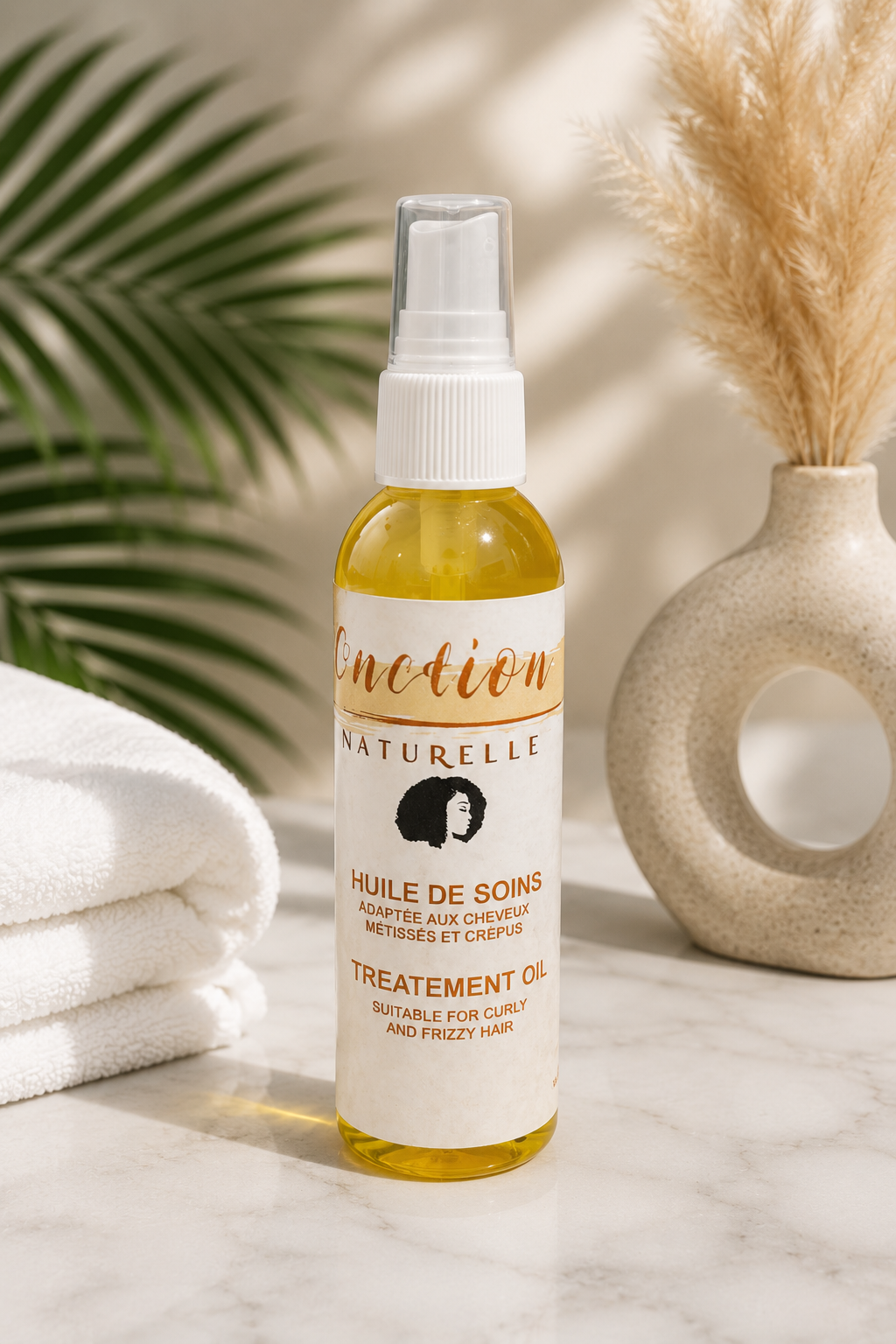 Huile de Pousse — Cheveux Crépus & Métissés | Onction Naturelle